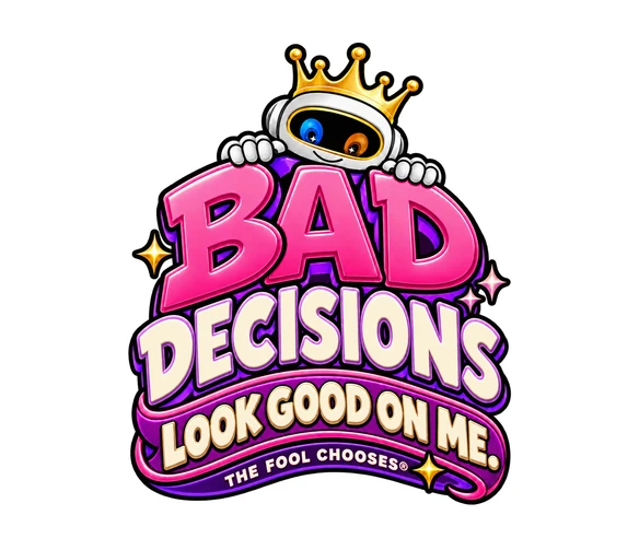 Bad decisions look good on me — illustrative mouse-mat preview