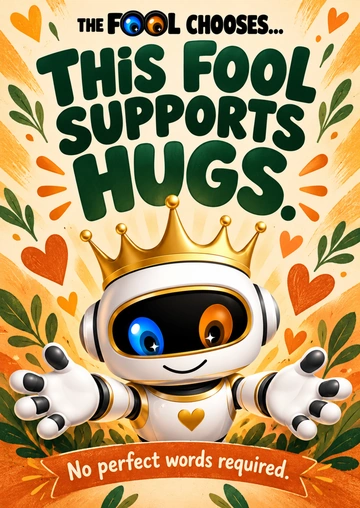 THIS FOOL SUPPORTS HUGS. — TFC-23