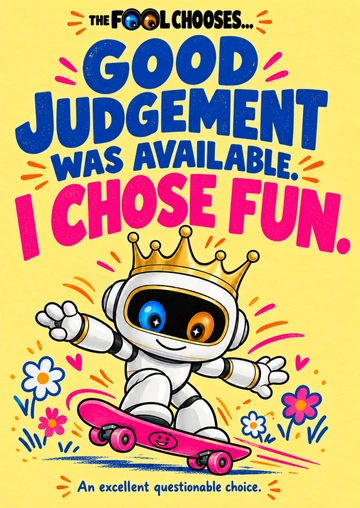 GOOD JUDGEMENT WAS AVAILABLE. I CHOSE JOY. — TFC-35