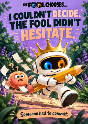 I COULDN’T DECIDE. THE FOOL DIDN’T HESITATE. — TFC-36